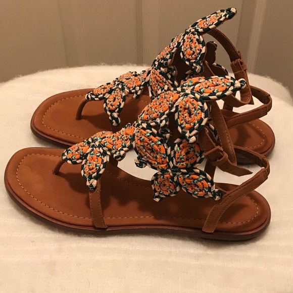 NIB -Tory Burch Palisade Flat Sandals - Picture 6 of 8